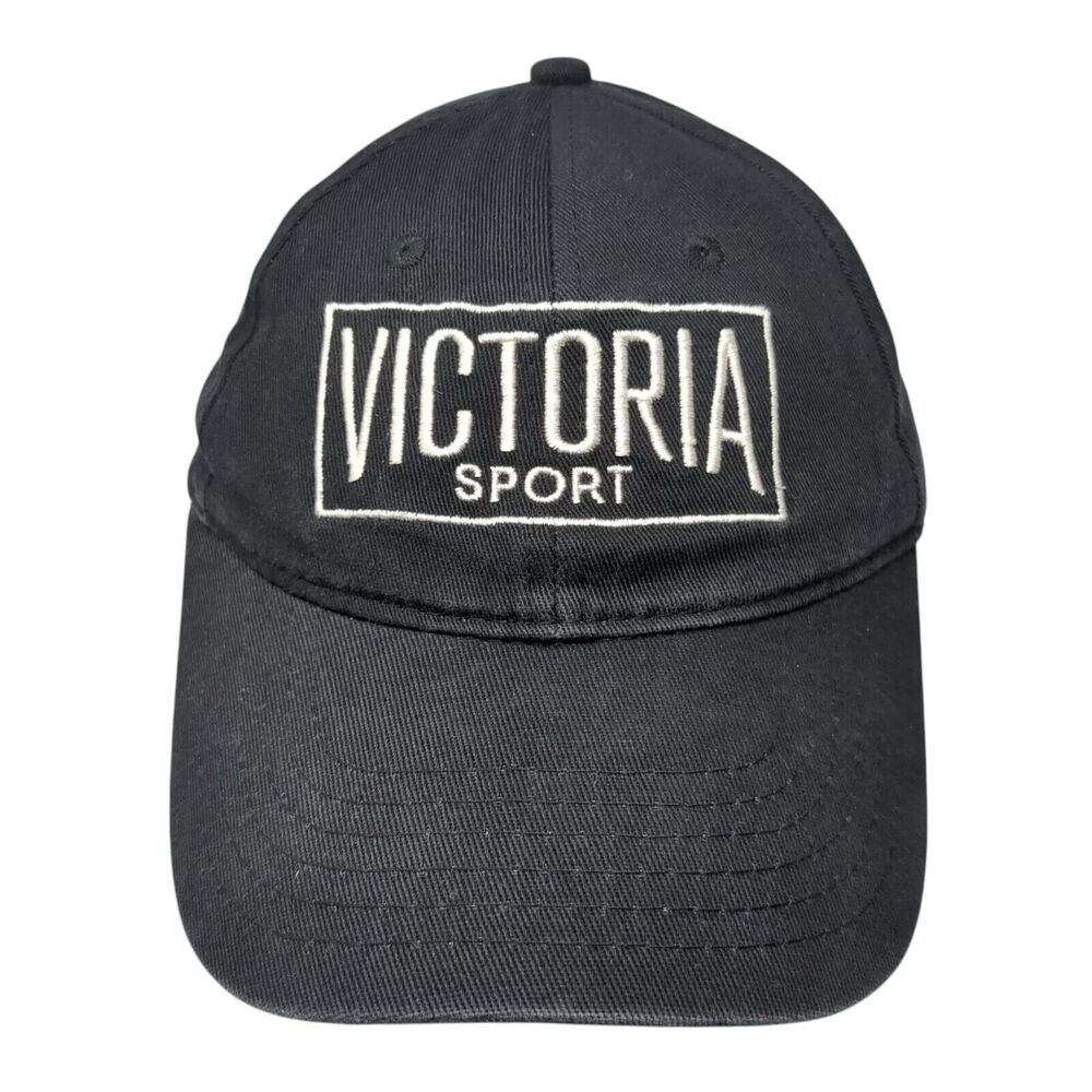Victoria Sport Strapback Hat Black One Size Adjustable Embroidered Apollo USA